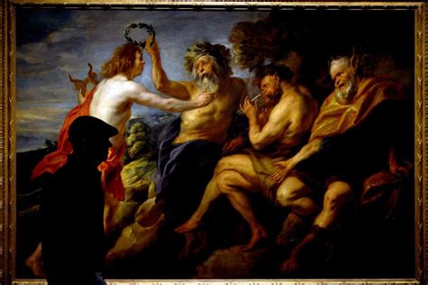 Pintura de Jacob Jordaens representando el momento en que Eris ofrece la manzana de la discordia en la boda de Tetis y Peleo.