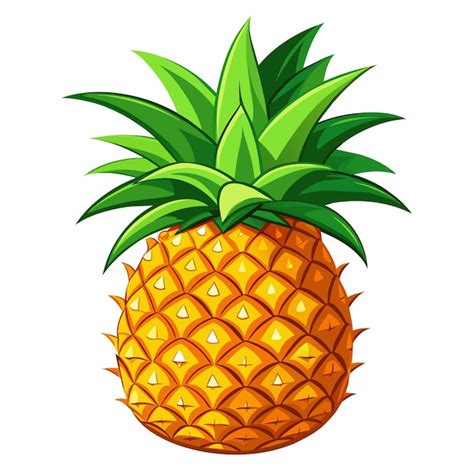 Dibujo final de una piña con sombreado detallado para dar volumen y realismo a la fruta y sus hojas