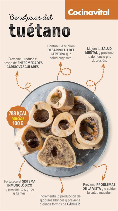 Infografía detallando los beneficios nutricionales del tuétano (caracú).