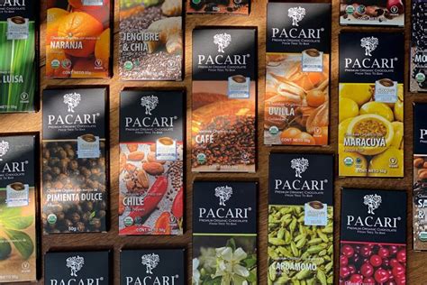 Infografía que muestra la diversidad de sabores de Pacari y su origen en Ecuador