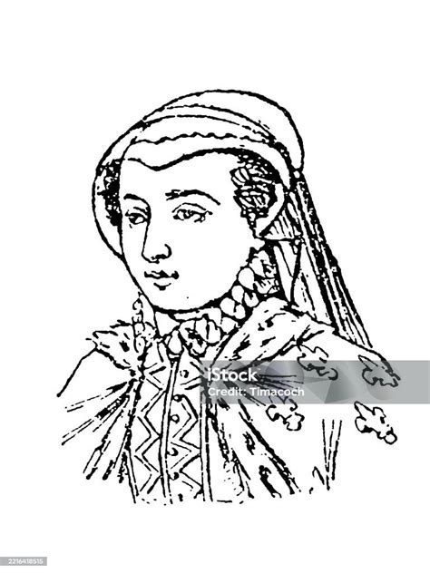 ilustración histórica de Catalina de Médicis disfrutando de espinacas