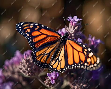 primer plano de una mariposa monarca posada en una flor