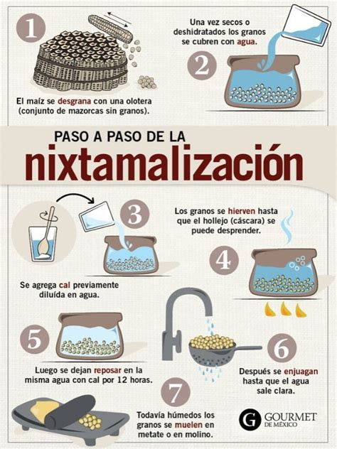 Infografía: Proceso de nixtamalización del maíz