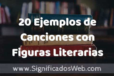 Infografía: figuras literarias en canciones con ejemplos