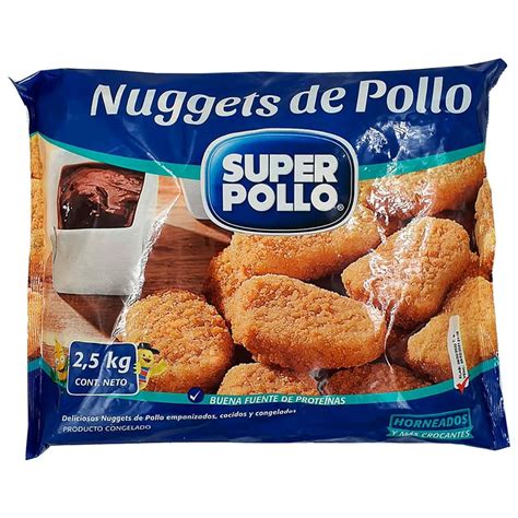 Nuggets de pollo congelados listos para almacenar