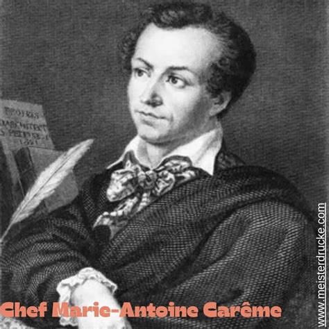 Retrato histórico de Marie-Antoine Carême, el primer chef de la alta gastronomía.
