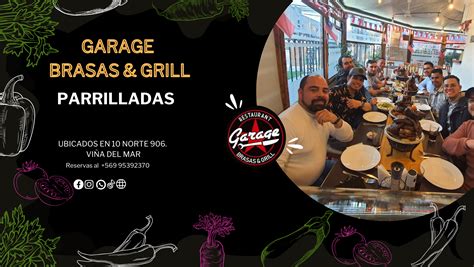 Mapa de ubicación de Garage Brasas & Grill en Viña del Mar.