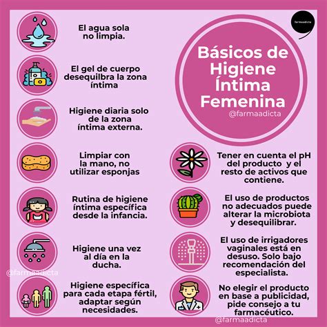 Infografía sobre consejos de higiene íntima femenina