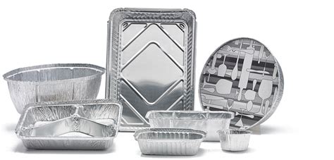 Infografía comparativa de envases de aluminio para alimentos, mostrando diferentes tamaños