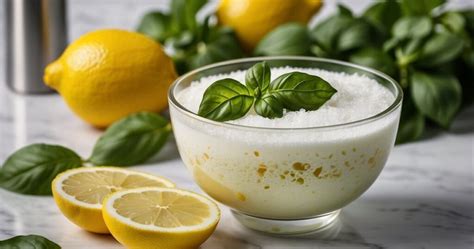 Infografía con los ingredientes principales para la espuma de limón