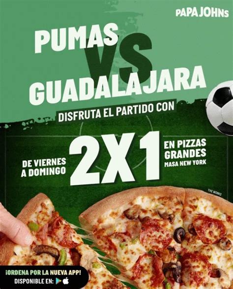 Variedad de pizzas y combos de Papa Johns en promoción