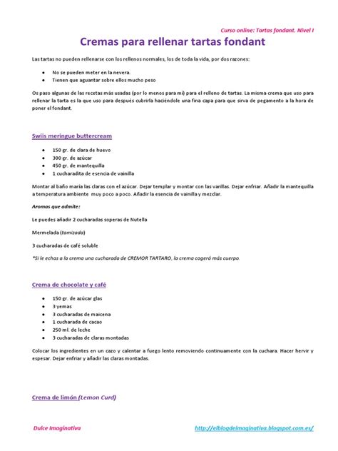 Variedad de cremas para rellenar tartas de número