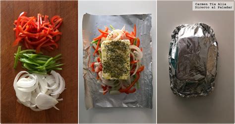 Paquetes de papillote listos para hornear