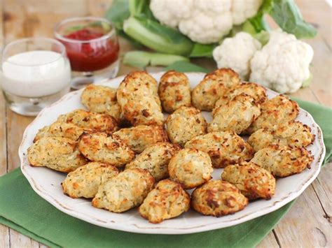 Croquetas de coliflor horneadas con verduras