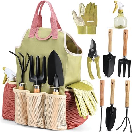 Ilustración de un kit básico de herramientas de jardinería