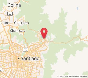 Mapa de ubicación de Trujillo Chicken en Lo Barnechea, Santiago