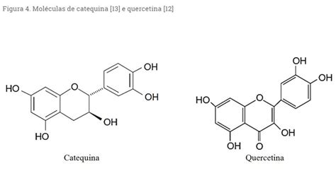 Estructura química de catequina y epicatequina