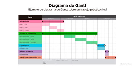 Diagrama de Gantt estacional que muestra los periodos de análisis foliar, cosecha y gestión administrativa del espárrago