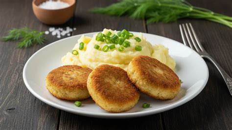 Plato servido con croquetas de jurel doradas, acompañadas de ensalada fresca y rodajas de tomate.