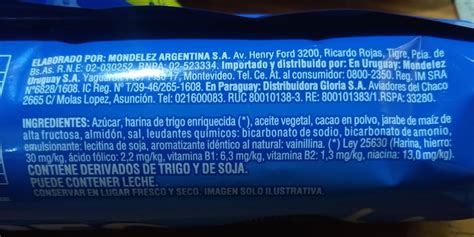 Cronología de ingredientes de las galletas Oreo