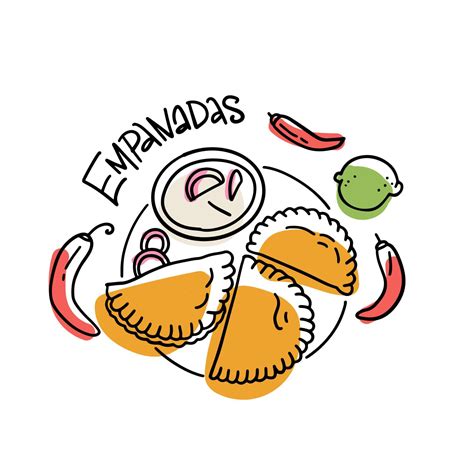 Empanadas variadas y coloridas para niños