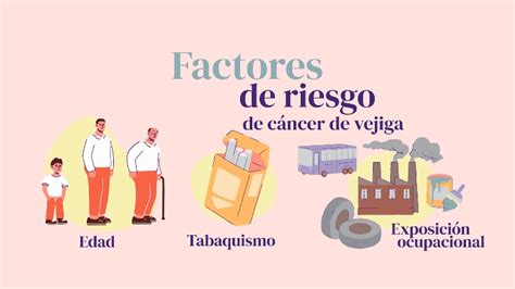 Infografía sobre los principales factores de riesgo del cáncer de vejiga