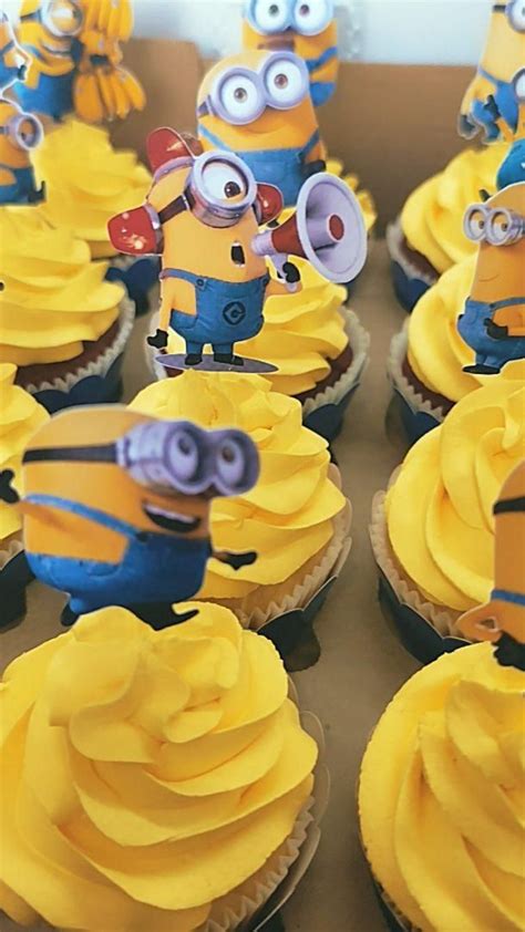 Cupcakes decorados como Minions