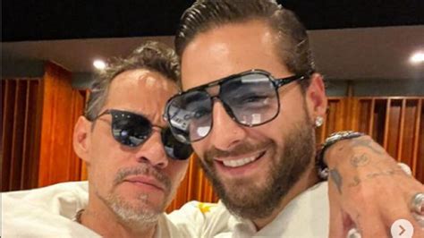 Maluma y Marc Anthony durante la grabación de la versión salsa