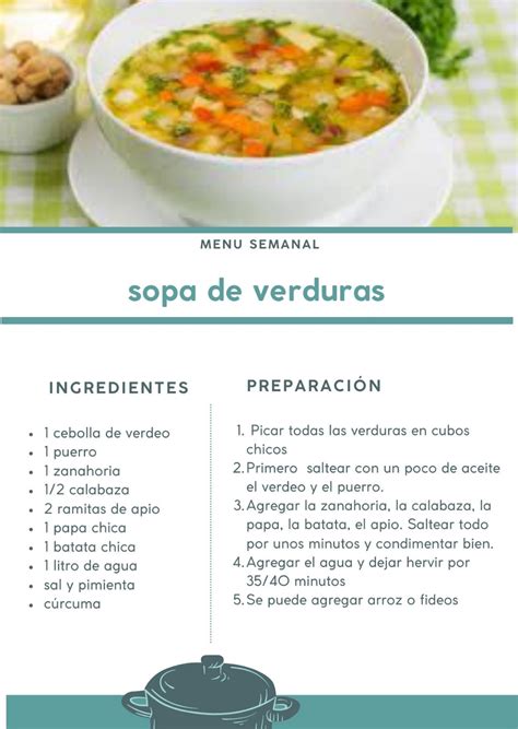 Infografía con los ingredientes frescos necesarios para la sopa de verduras roja.