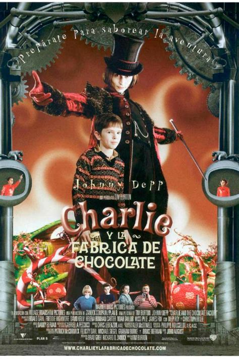 Afiche promocional de la película Charlie y la Fábrica de Chocolate (2005)