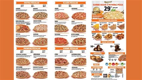 Infografía comparativa con las diferentes combinaciones de pizzas y sus precios promocionales