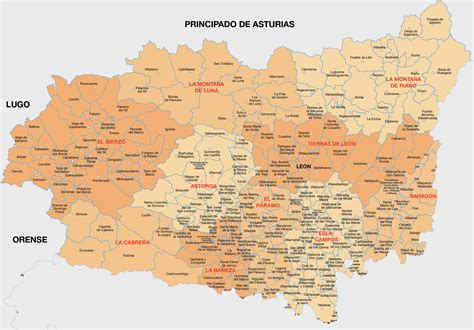 mapa de la provincia de León con puntos de interés histórico relacionados con la cecina