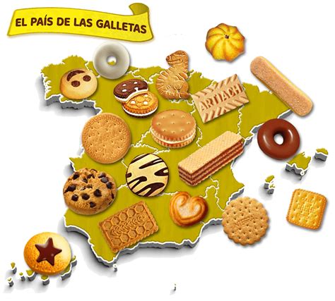 Mapa mostrando las diferentes variedades de galletas de coco alrededor del mundo
