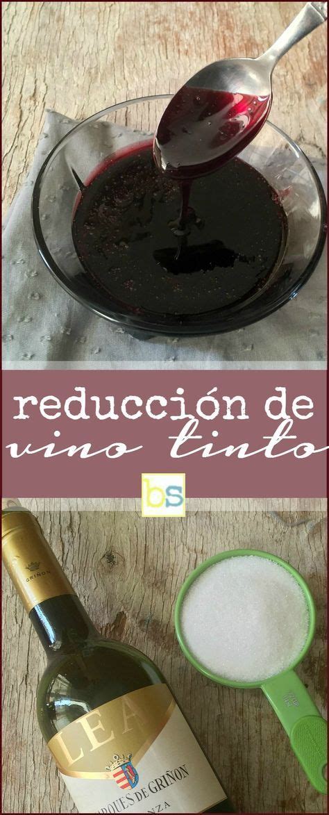 Esquema de los pasos para hacer una reducción de vino tinto