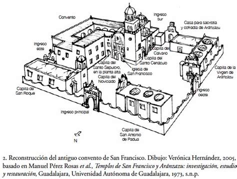 ilustración de un convento colonial en Puebla