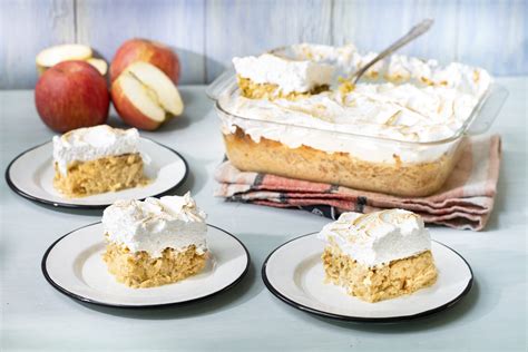 Imagen de un postre de manzana y merengue sin azúcar