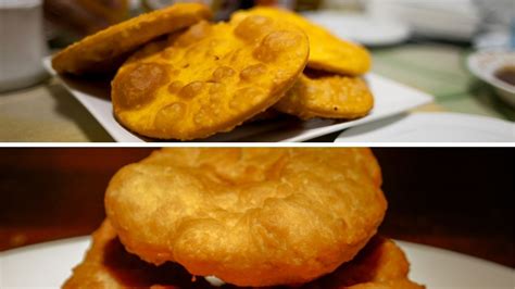 Infografía comparativa entre sopaipilla chilena y torta frita argentina