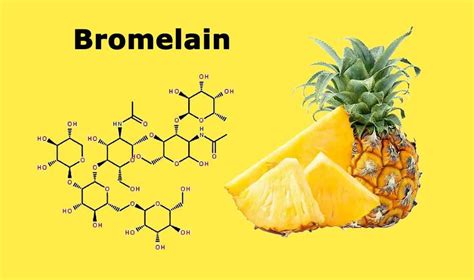 Infografía sobre la bromelina y sus efectos en la digestión y la inflamación