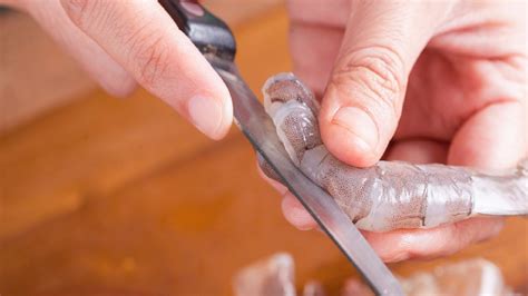 infografía sobre los pasos básicos para limpiar y preparar camarones frescos