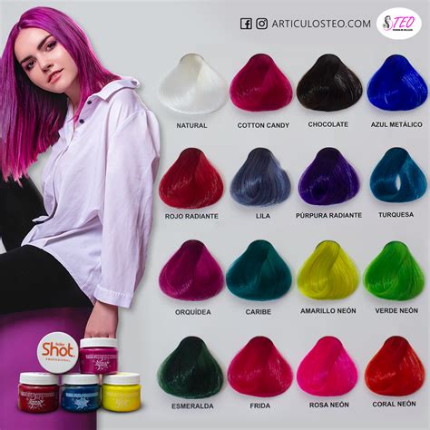 Carta de colores de tintes semipermanentes FUNNY COLORS con énfasis en tonos fantasía