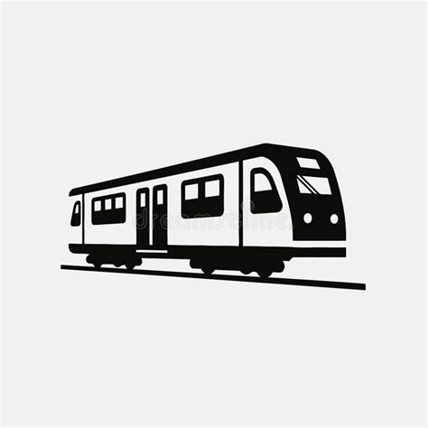 ilustracion de un tren de metro o logo del metro