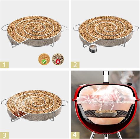 Esquema de un generador de humo frío para Kamado