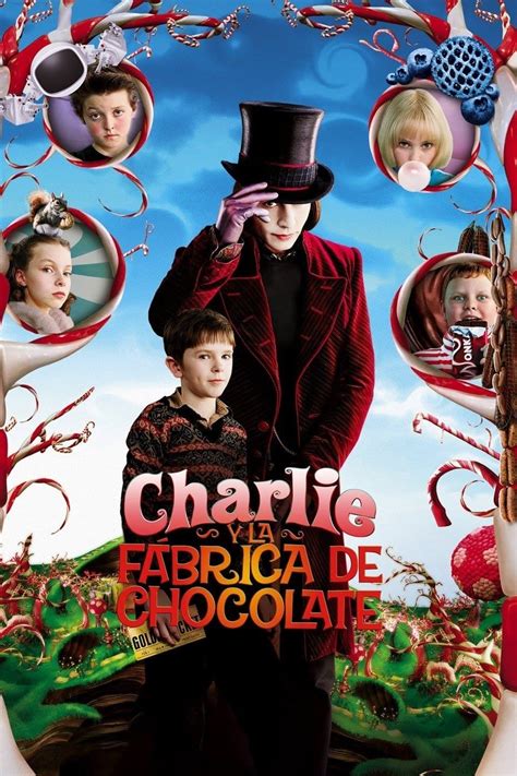 Diseño de cartel cinematográfico de Charlie y la Fábrica de Chocolate 2005