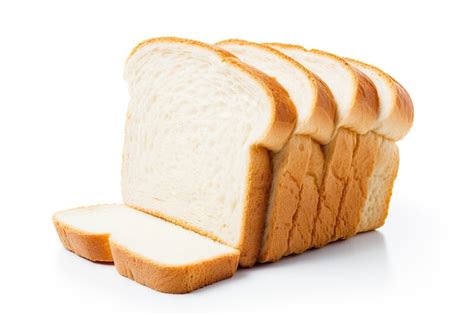 imagen de una rebanada de pan blanco con su tabla nutricional en un gráfico