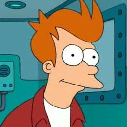 Philip J. Fry como repartidor de pizza en 1999 con su uniforme