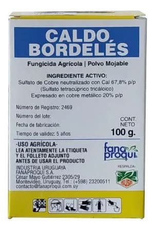 Cultivos protegidos con Caldo Bordelés