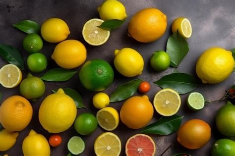 Selección de limones jugosos y frescos