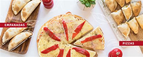 Infografía con los combos y promociones de Morita Empanadas y Pizzas