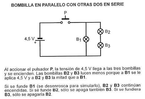 Diagrama de patatas conectadas en un circuito para encender una bombilla