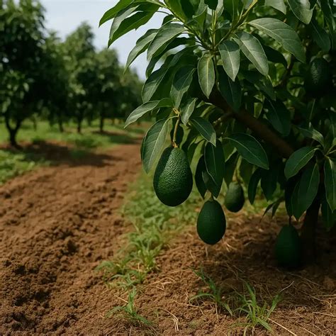 Esquema botánico que muestra la anatomía de un aguacate: semilla, pulpa y piel
